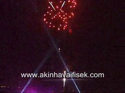 ataköy sheraton hotel,tekneden havaifişek gösterisi