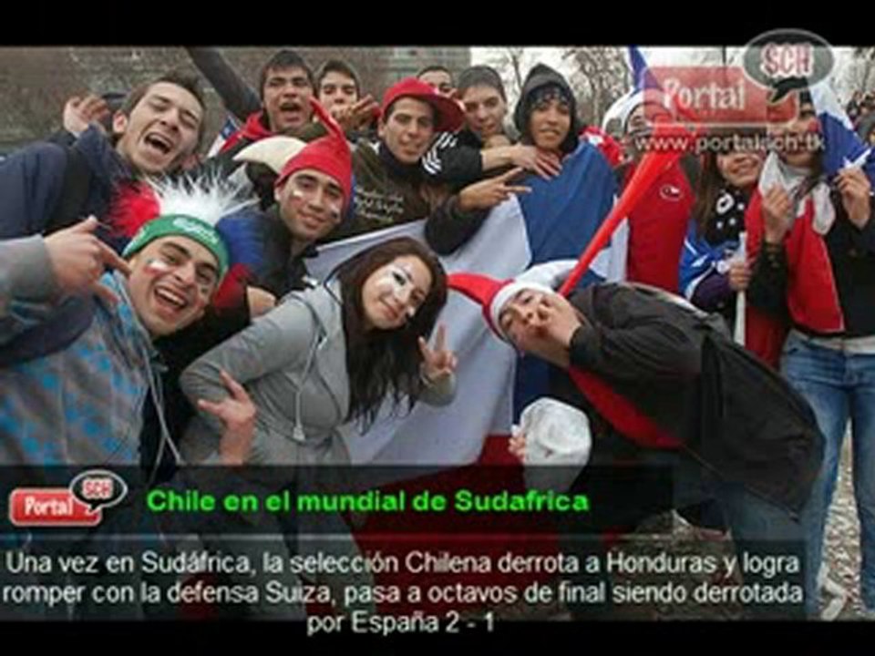 Selección Chilena en Sudafrica 2010.