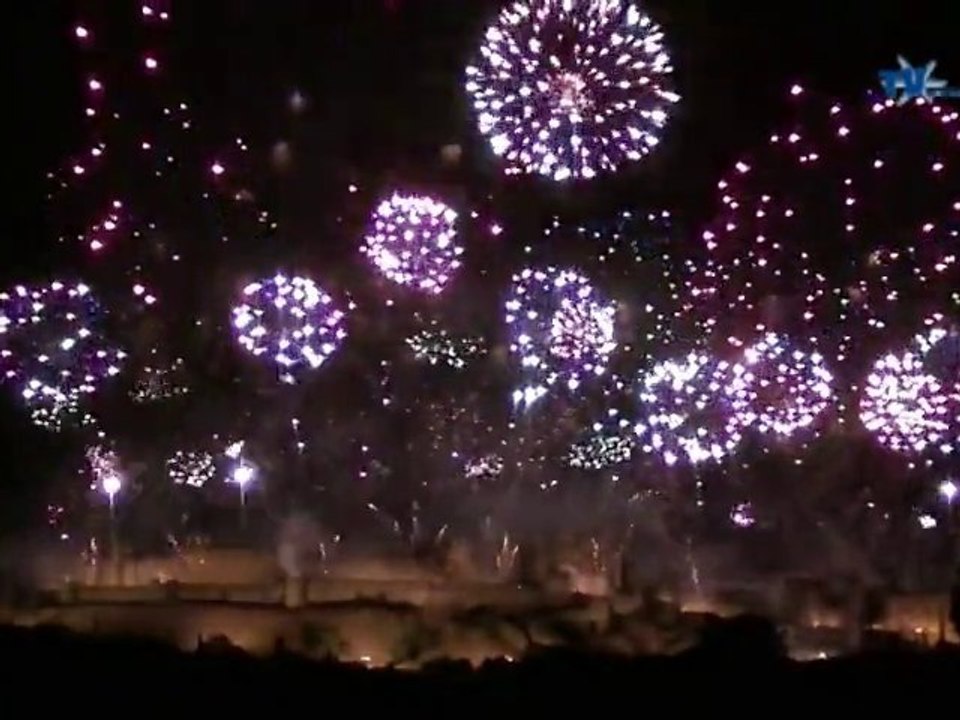 Feu d'Artifice Embrasement Cité Carcassonne 14 juillet 2010
