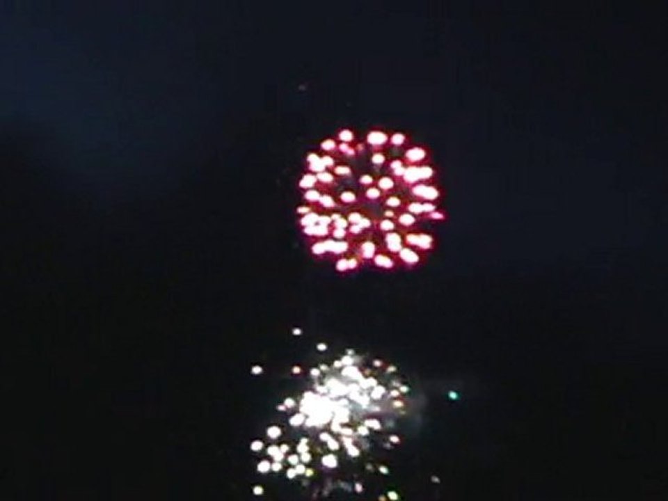 Feu d'artifice de Honfleur au 14 Juillet 2010