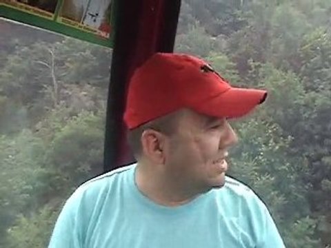 Alexandre e Gui na Alemanha - Passeio de teleférico em Thale