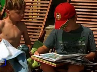 Lecture et multimédia sur la plage d la Faute-Sur-Mer