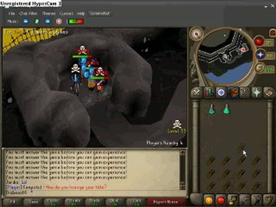 Awesome Glitch at Mage Bank and Player Glitching!