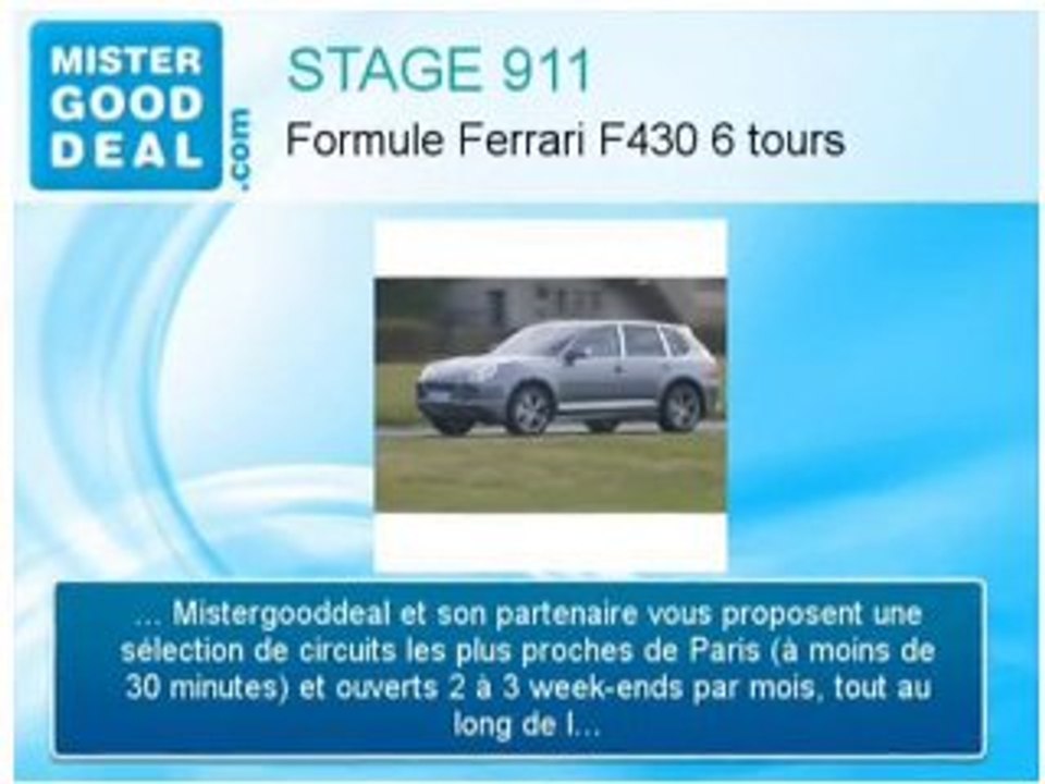 Stage de pilotage sur STAGE 911 Formule Ferrari F430 6 tours