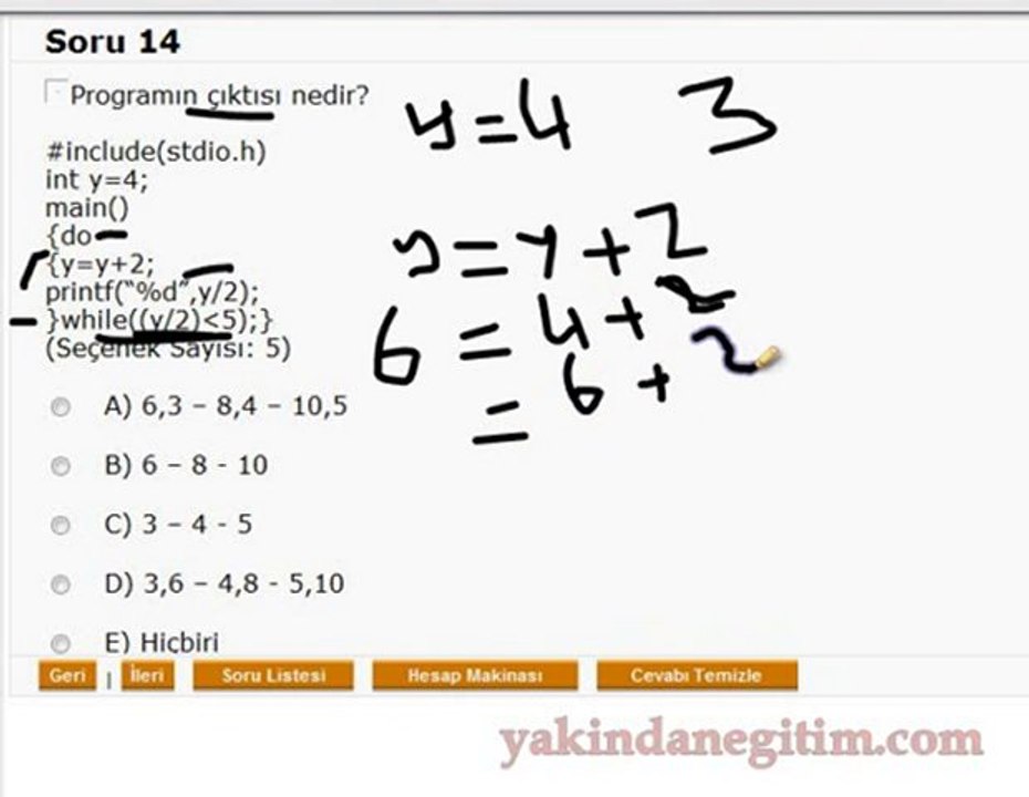 İleri-2 Problem Çözümü