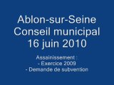 CM 16 juin 2010 Assainissement