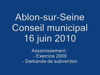 CM 16 juin 2010 Assainissement