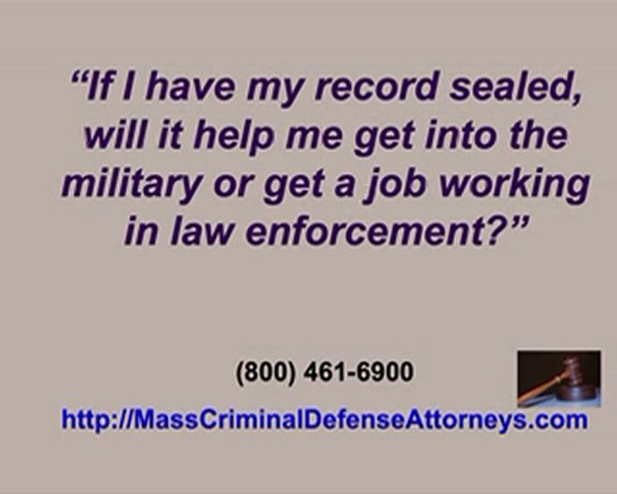 Massachusetts Expungement Seal Criminal Record