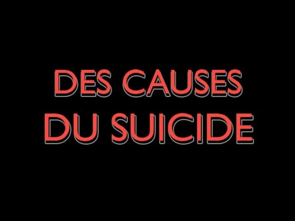 des causes du suicide