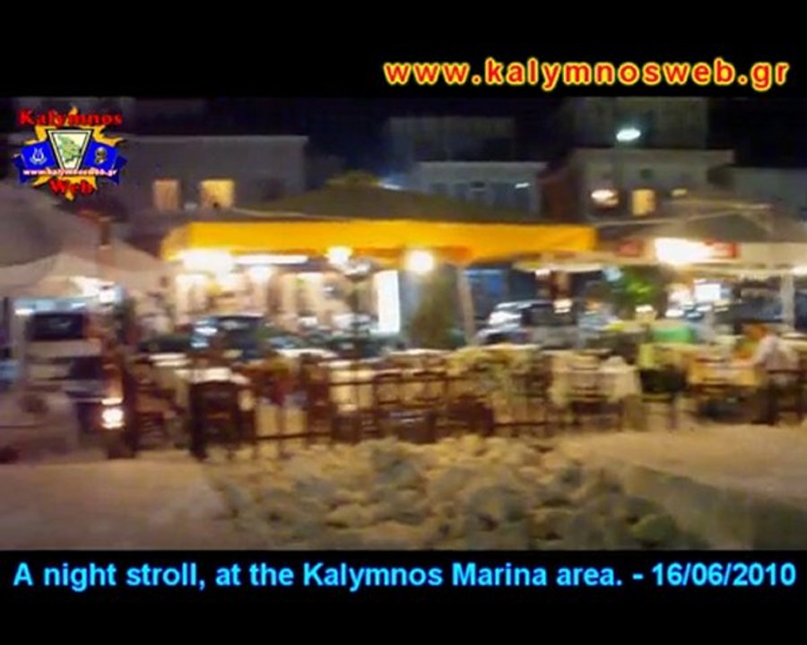 Kalymnos Marina at night -16/06/2010