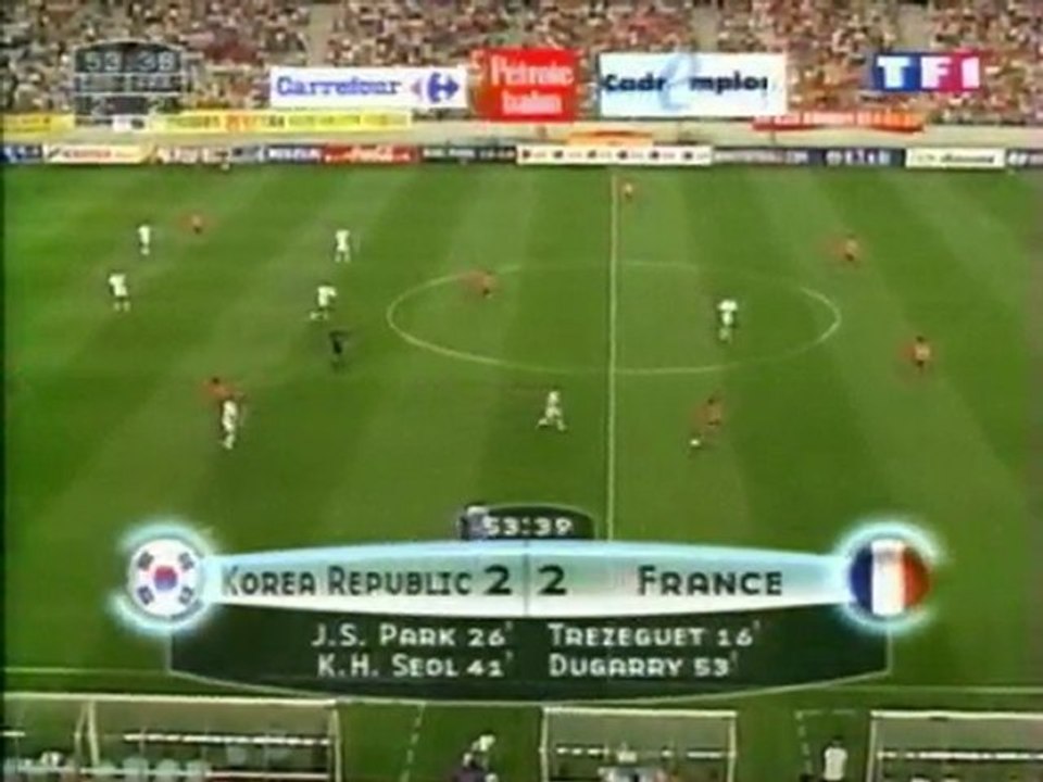 Thierry Roland et les Coréens en 2002