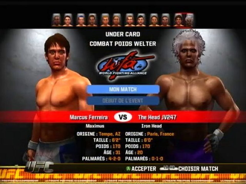 Test : UFC 2010 Undisputed (Xbox 360)