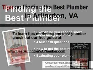 Find Best Plumber Guide in Arlington VA