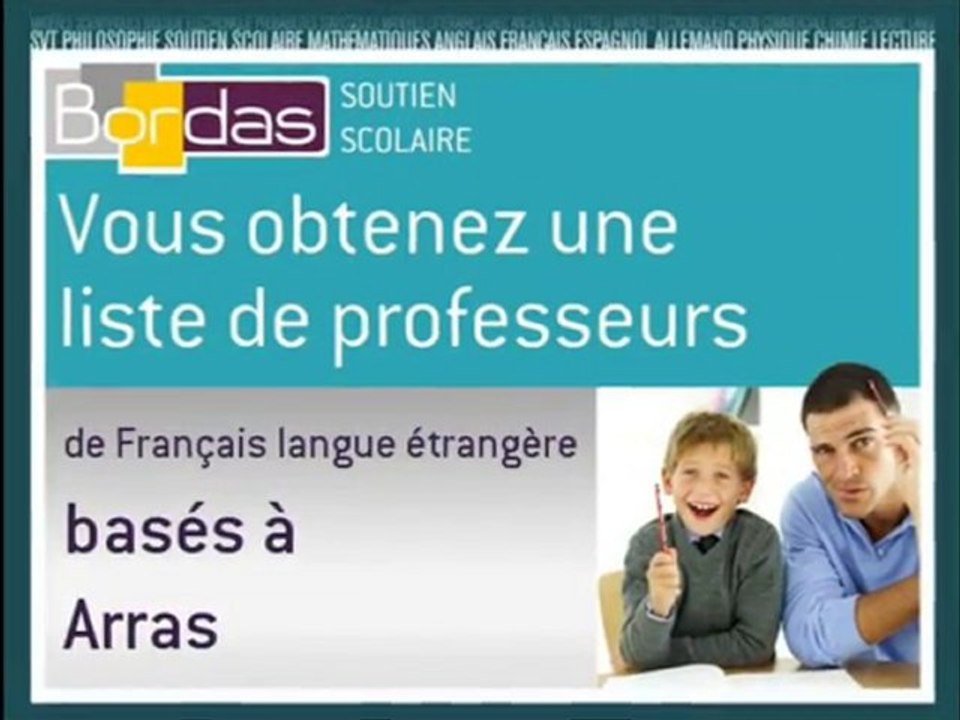 Cours particulier Français langue étrangère - Arras