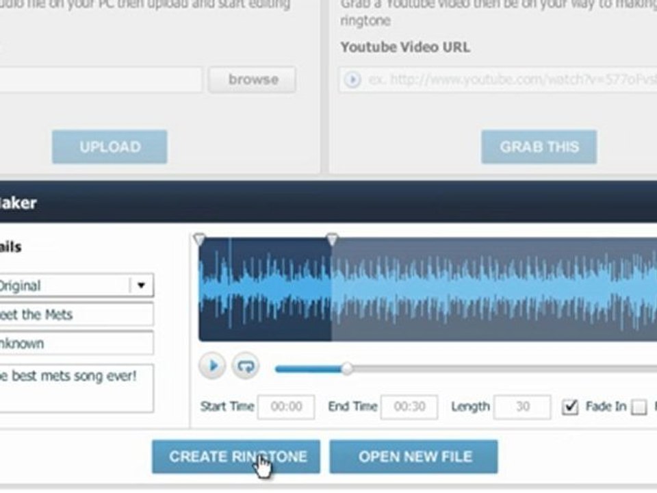create free ringtones online
