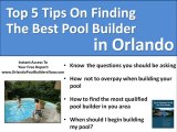 Choose From The Best Orlando Pool Companies | Pool Builders
