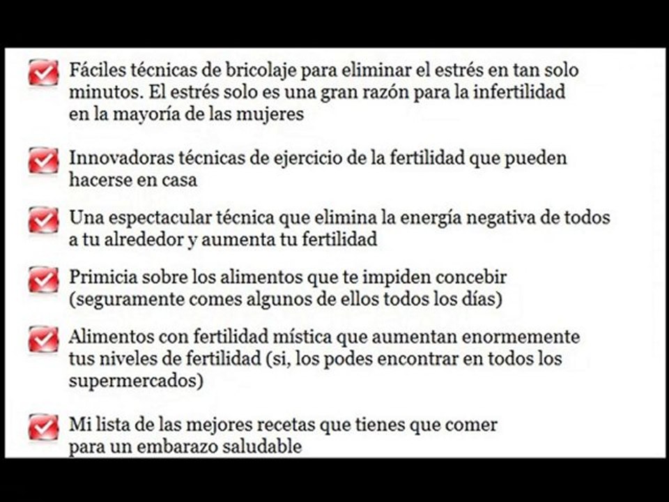 Quedar Embarazada, metodos naturales