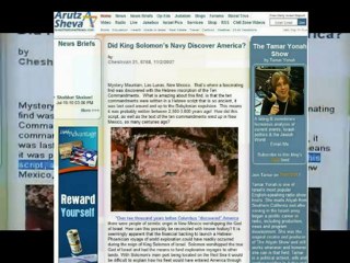 Solomon's Navy Sailed to the America's