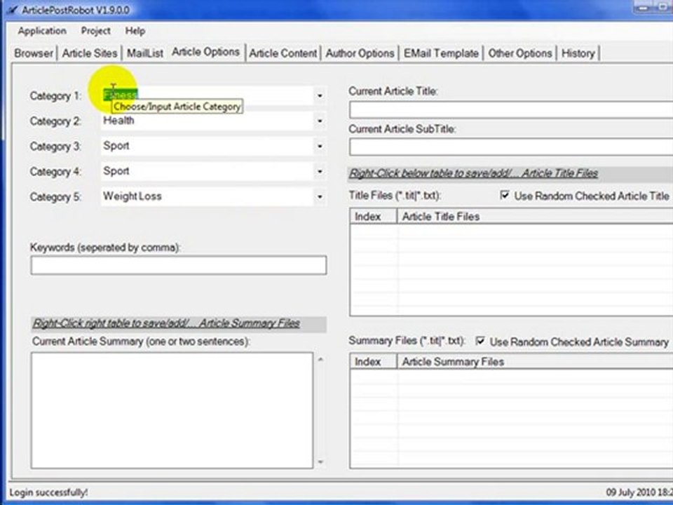 Article Submission Software - Article Post Robot