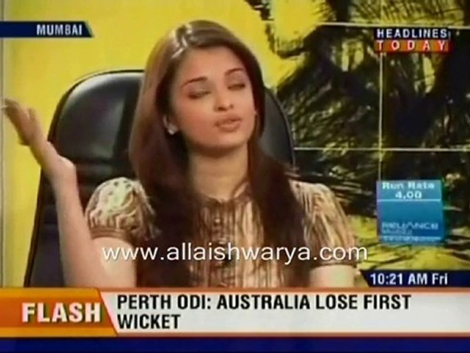 Aishwarya Rai Bachchan - Headlines Today Interview - 2008 Pt
