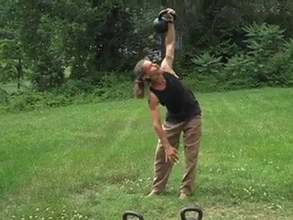 Kettlebell Abs Workout: Kettlebell Side Bend or Windmill