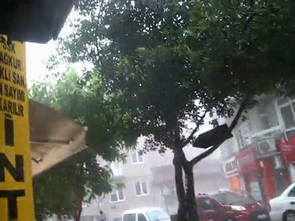 BURSA'da YAĞMUR , FIRTINA
