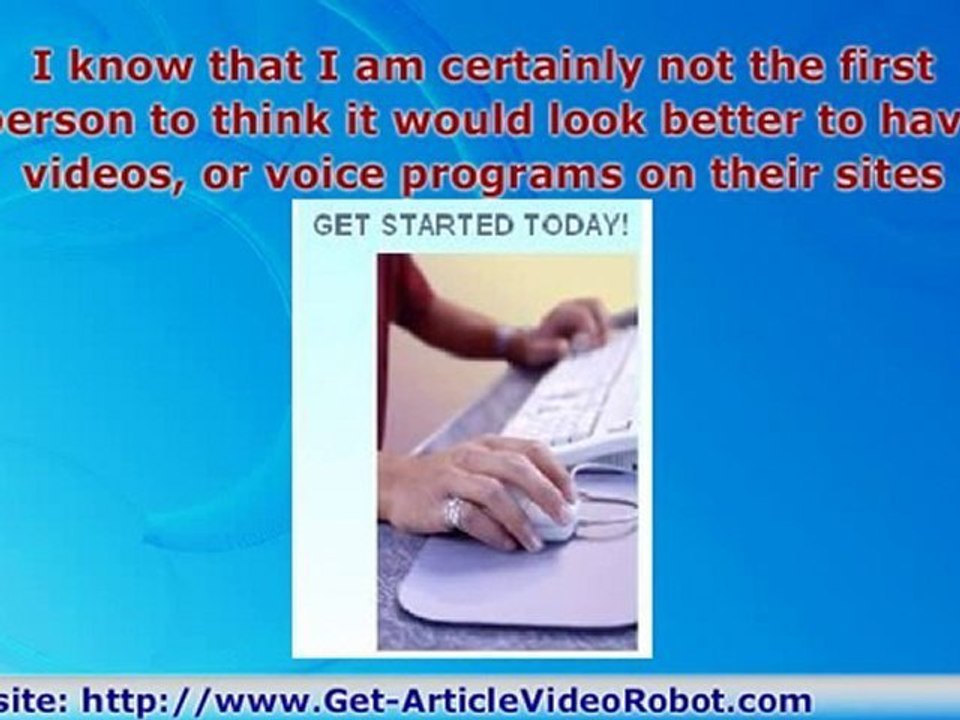 Article Video Robot Blog