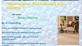 Kaizen Carpet Cleaning - Steam Cleaning vs. Dry ...