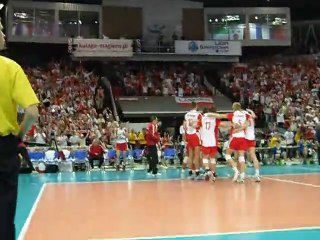 Liga Światowa 2010: Ostatnia akcja 4.seta w meczu POL-GER