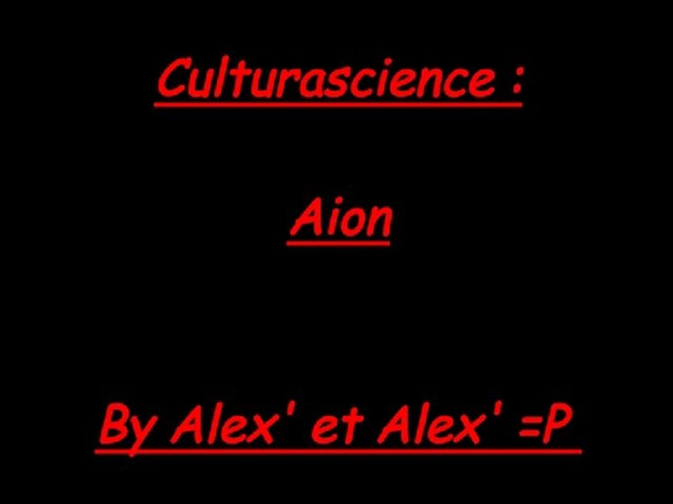 Culturascience , Aion