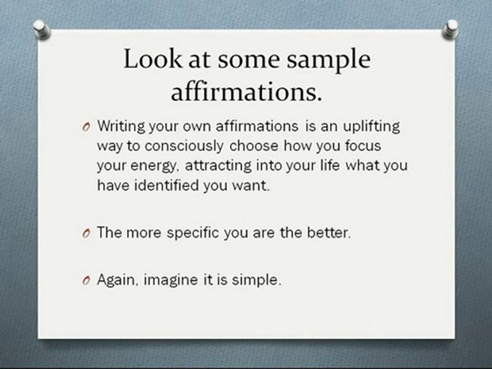 Positive Daily Affirmations | Write Effective Affirmations