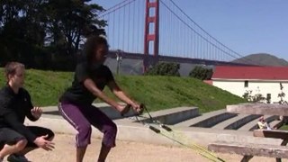 Bodylastics Squat Rows - Resistance Band Exercise