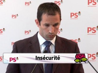 Insécurité : Point presse PS 19 juillet 2010