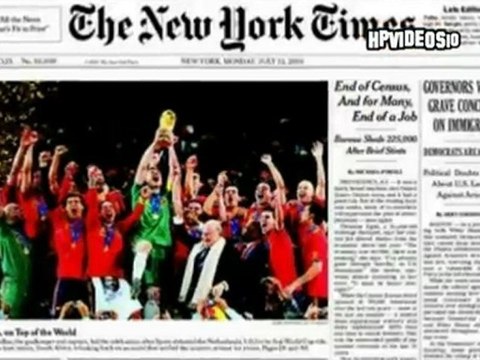 Homenaje a la Selección Española - Mundial Sudáfrica 2010