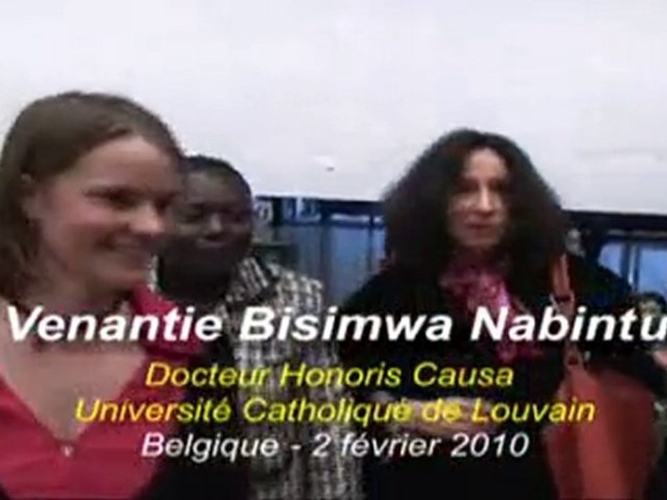 Venantie Bisimwa Nabintu Docteur Honoris Causa UCL 2010