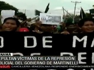 Download Video: Sepultan a víctimas de represión policial en Panamá