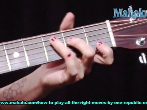 How To Play All The Right Moves By One Republic On GUitar