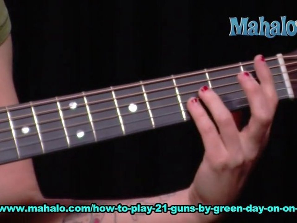 How To Play 21 Guns By Green Day On Guitar