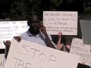Manifestation des Gabonais à Washington - 16 juillet 2010