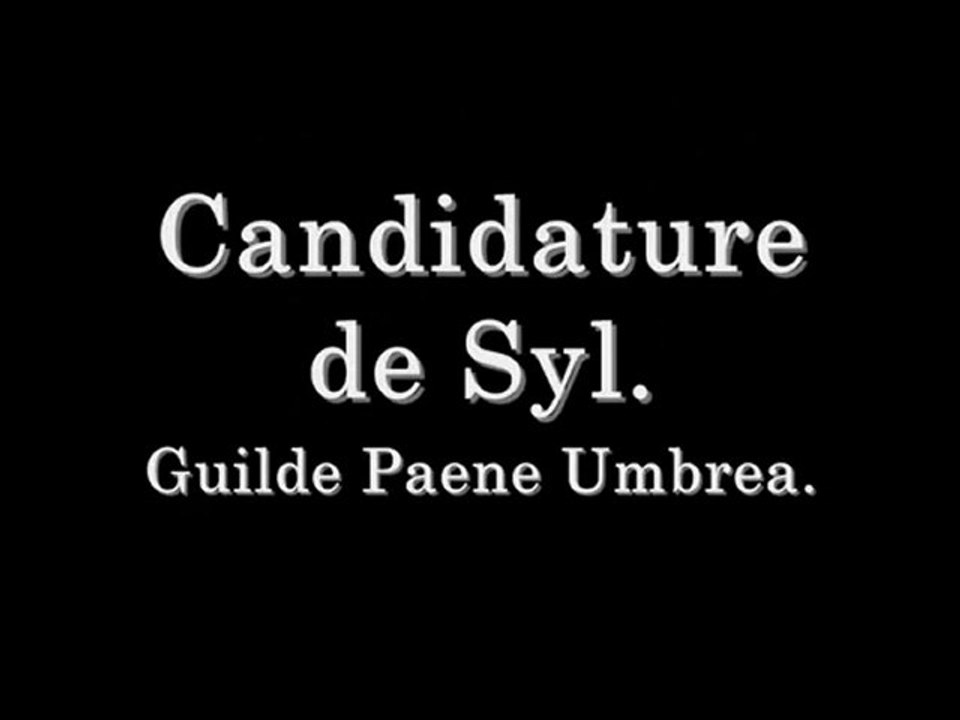 Candidature PU