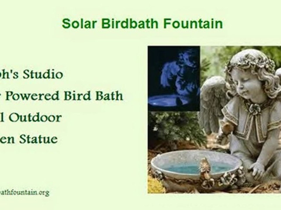Solar Birdbath Fountain / solarbirdbathfountain.org