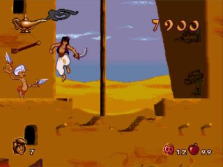 Aladdin [Megadrive] niveau 3