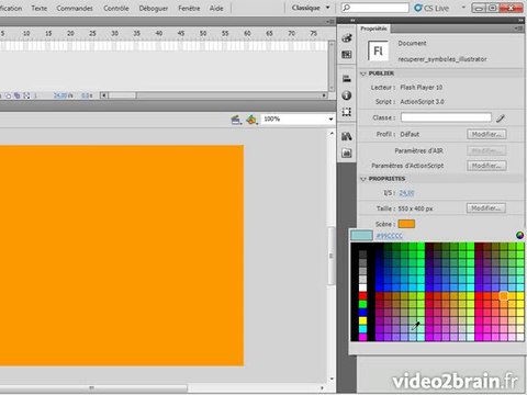 Flash CS5 : Récupérer des symboles d'Illustrator