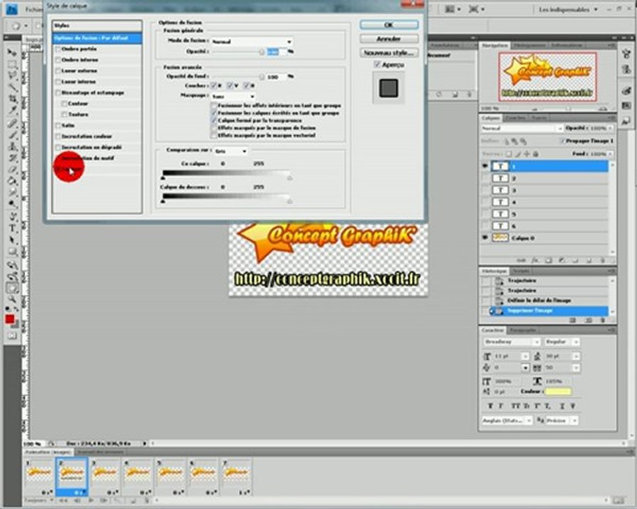 Tuto photoshop Cs4 gif animé
