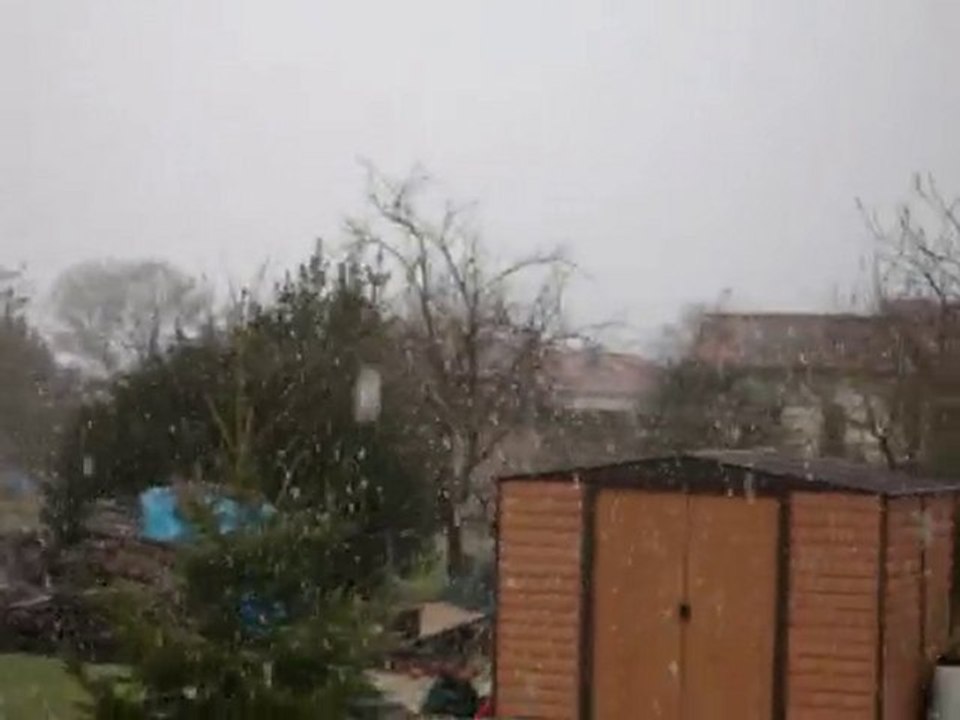 Forte averse de neige