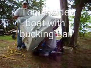 Replacing old rivets - Lonestar boat
