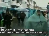 Suspenden clases en Bolivia por ola de frío