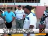 Protesta de transportistas en el Zulia