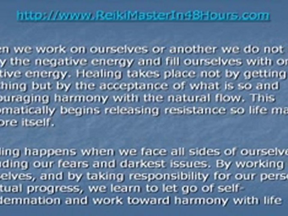 Reiki, Resistance and Release