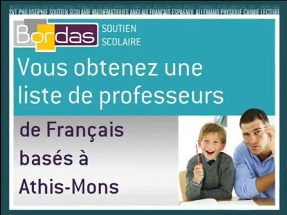 Cours particulier Français - Athis-Mons